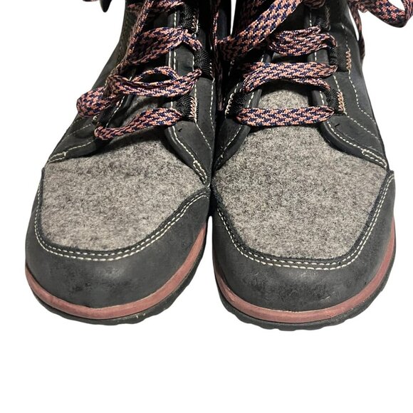 Chaco Womens Lace-Up Wool & Leather Ankle Boots Size 7.5 Gray/Black Durable - Picture 8 of 12